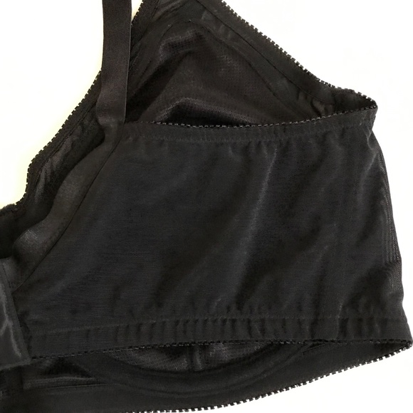 BREEZIES Lace Bra Underwire UltimAir Black Women’s Plus Size 46DD - Picture 8 of 16